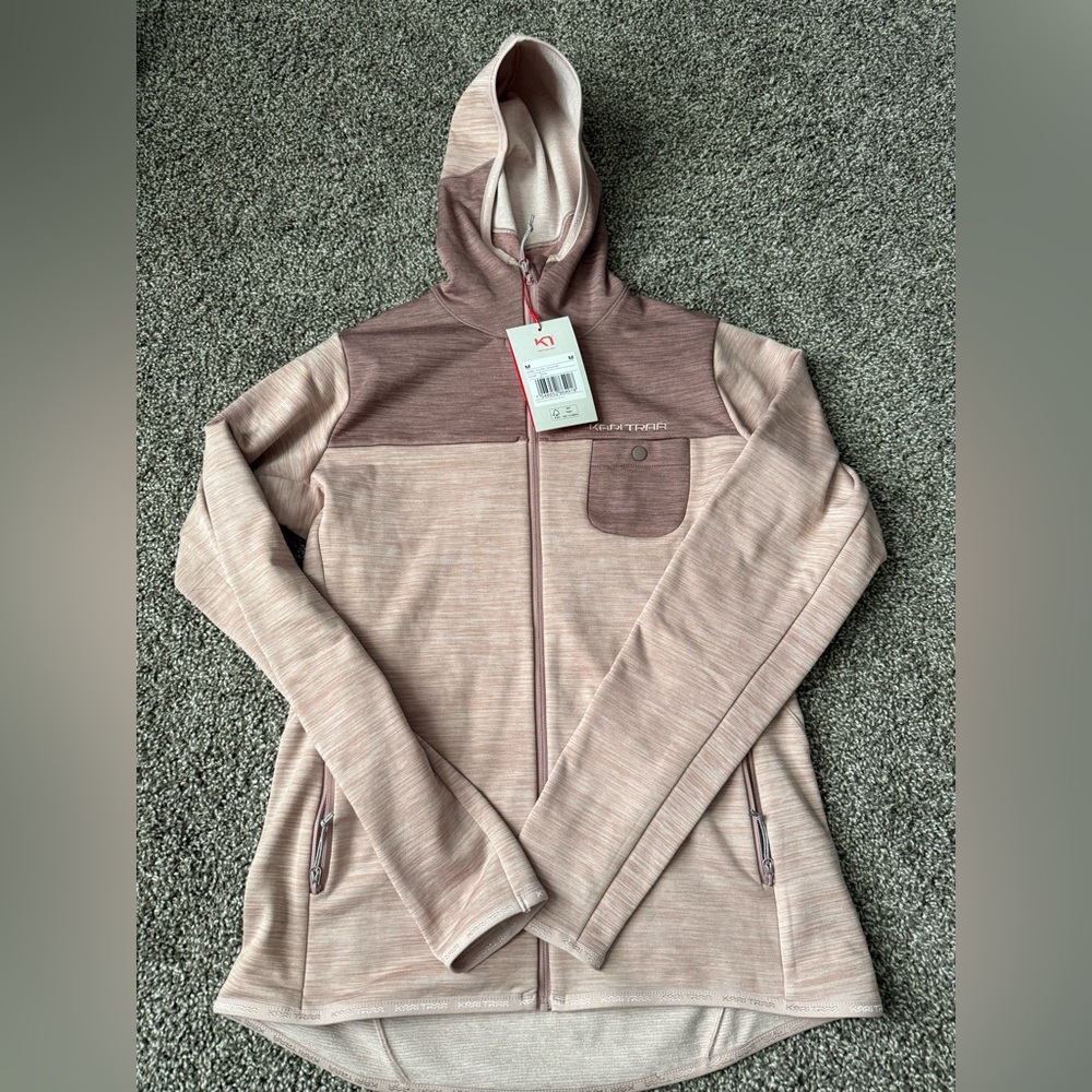 Kari Traa Pink Hooded Zip-Up Jacket
